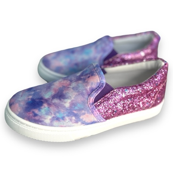 Bocca - Girls Slip on Sneakers Purple Sparkly Canvas Shoes Size 13 - NWOB - Picture 10 of 10